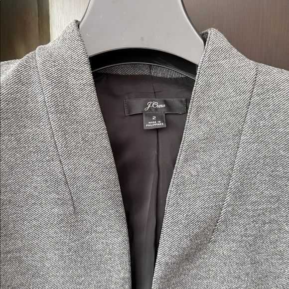 J. Crew Charcoal Gray Open-Front Blazer - Picture 2 of 4